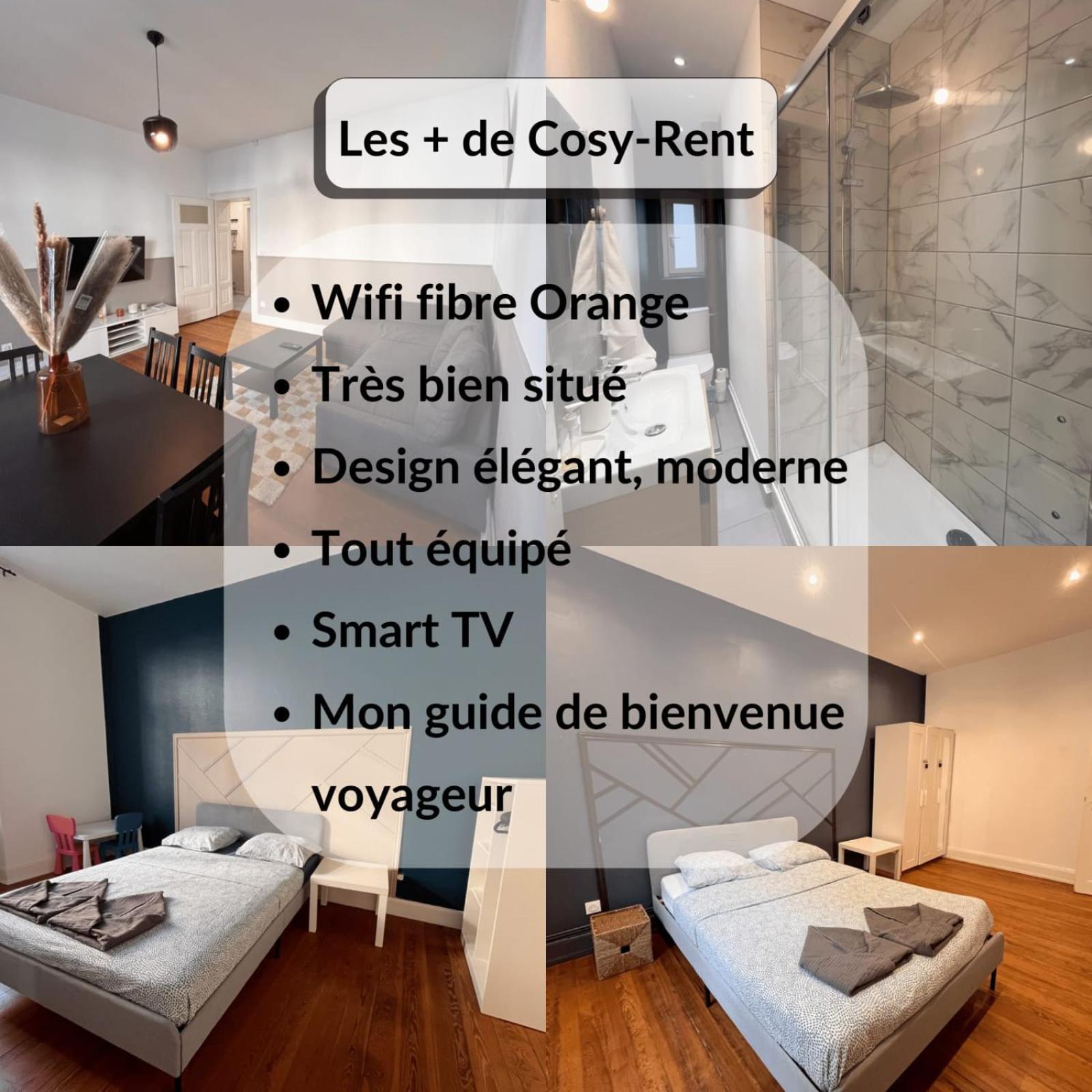 Appartement Cosy Rent Gare Wifi Strasbourg